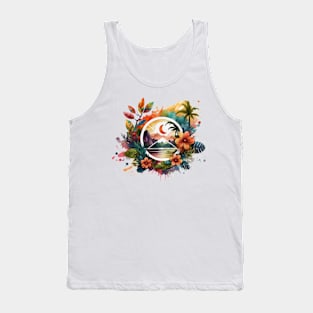 Colorful Tropical T-Shirt Designe Tank Top